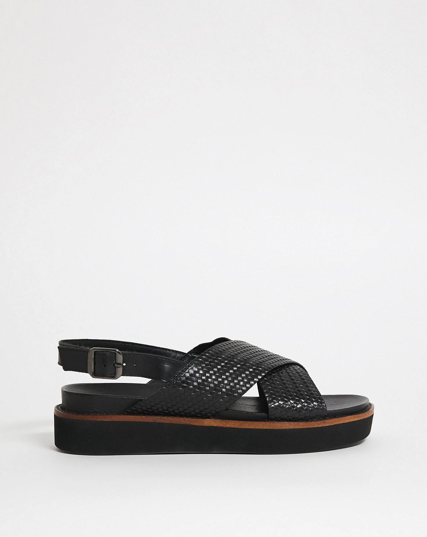 Leather Crossover Sandal E Fit 2 Leather Crossover Sandal E Fit - Image 2