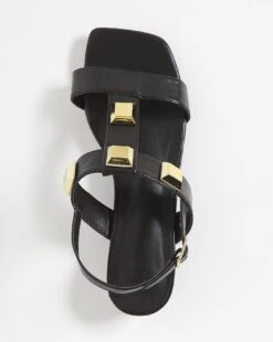 Stud Detail Low Heeled Sandal EEE Fit -JD Williams Shop y01fw542728s