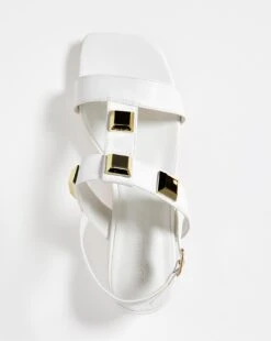 Stud Detail Low Heeled Sandal E Fit -JD Williams Shop y01fw542731s