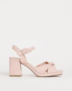 Knotted Vamp Platform Sandal EEE Fit
