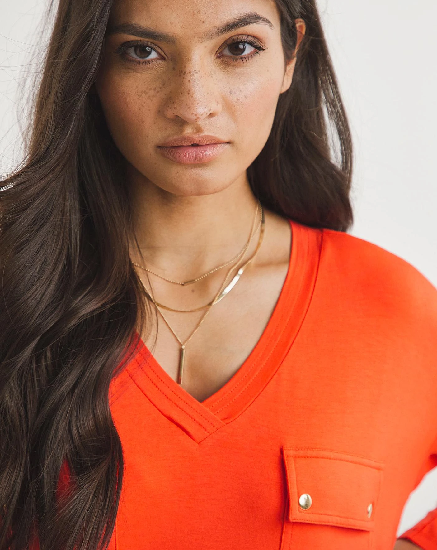 Utility Pocket 3/4 Sleeve Tunic 5 Utility Pocket 3/4 Sleeve Tunic - Image 5