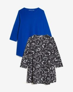 2 Pack 3/4 Sleeve Swing Tunics -JD Williams Shop y01fz878962s