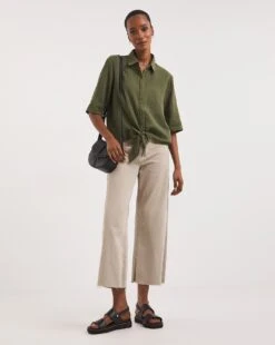 Cheesecloth Tie Front Shirt -JD Williams Shop y01gp235706w