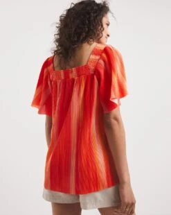 Square Neck Plisse Top -JD Williams Shop y01gp390721w