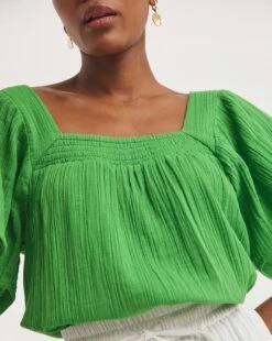 Square Neck Cheesecloth Top -JD Williams Shop y01gp403747w