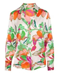 Printed Satin Shirt -JD Williams Shop y01gp461751s