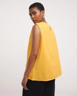 Cheesecloth Lace Insert Vest -JD Williams Shop y01gp480750w