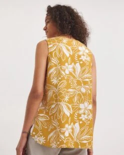 V Neck Linen Vest -JD Williams Shop y01gp523740w