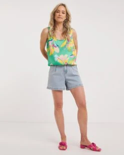 Multi Print Satin Vest -JD Williams Shop y01gp603706w