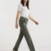Stretch Washed Cargo Detail Trousers