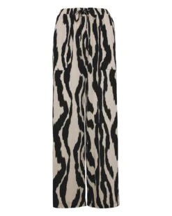 Zebra Print Crinkle Wide Leg Trousers -JD Williams Shop y01gz655759s