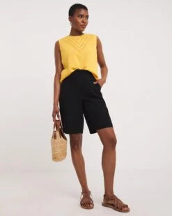 Black Soft Premium Bermuda Shorts