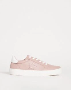 Lace Trainer With Star Detail EEE Fit