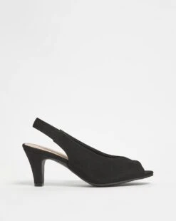 Flexi Sole Peep Toe Heeled Shoe EEE Fit