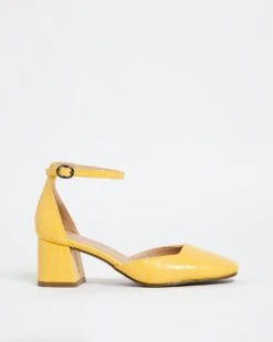 Two Part Block Heel Shoe E Fit