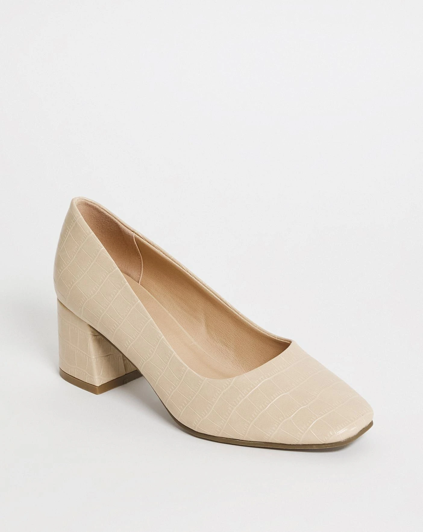 Block Heel Court Shoe EEE Fit 4 Block Heel Court Shoe EEE Fit - Image 4