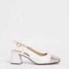Slingback With Toe Cap Detail EEE Fit