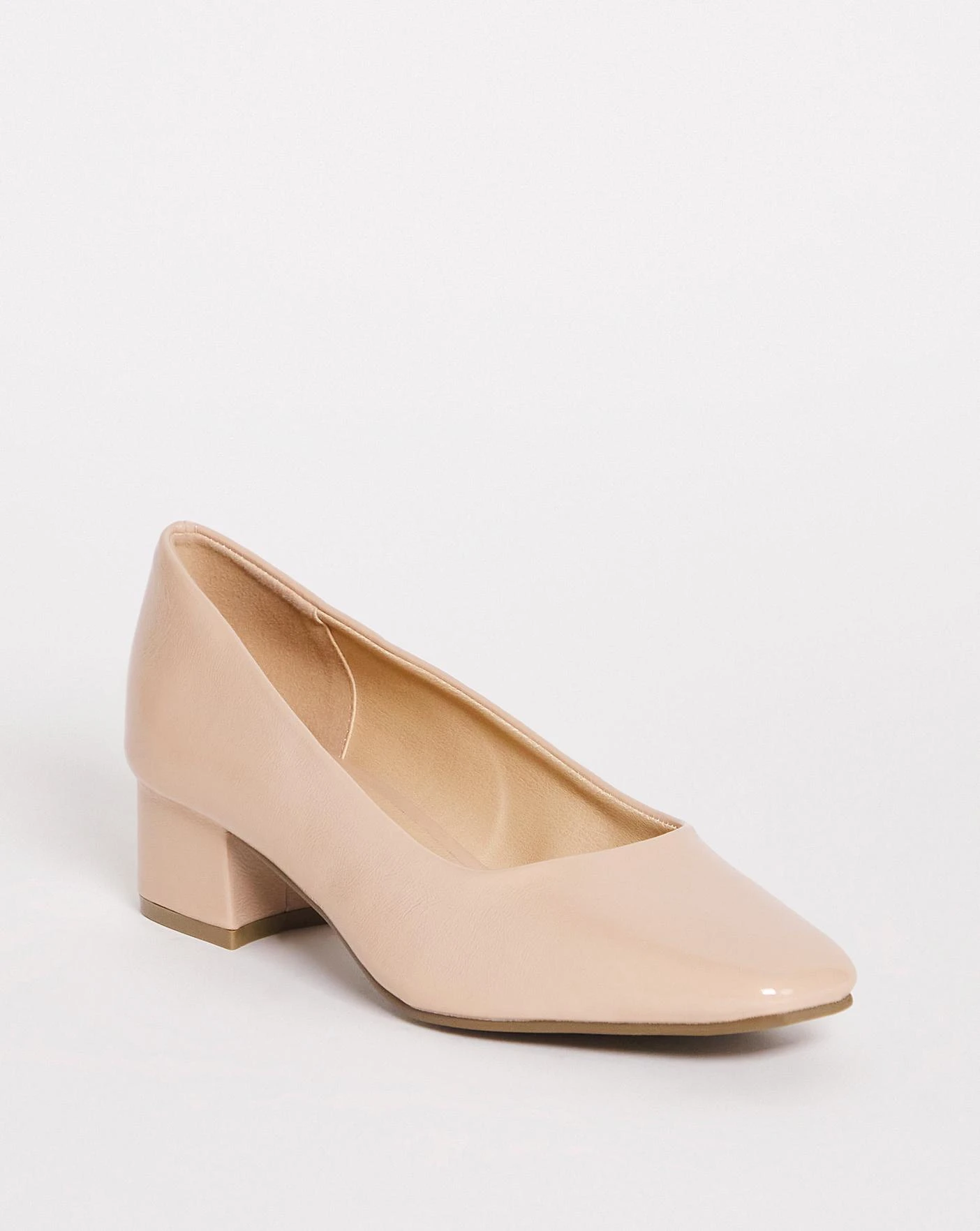 Flexi Sole Block Heel Court Shoe EEE Fit 4 Flexi Sole Block Heel Court Shoe EEE Fit - Image 4