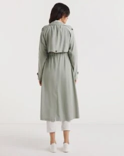 Sage Soft Adjustable Waist Trench 9 Sage Soft Adjustable Waist Trench -JD Williams Shop y01oz181753w