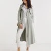 Sage Soft Adjustable Waist Trench
