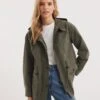 Khaki Mid Shower Resist Parka