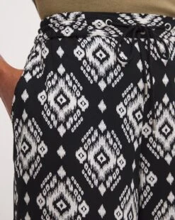 Spun Viscose Pull On Wide Leg Trousers -JD Williams Shop y01pc338721w