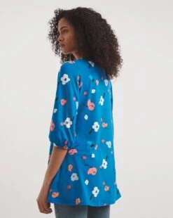 Square Neck Volume Sleeve Top -JD Williams Shop y01qb017747w