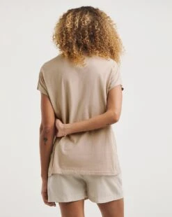 Linen Blend Ring Detail Short Sleeve Top -JD Williams Shop y01qb059713w