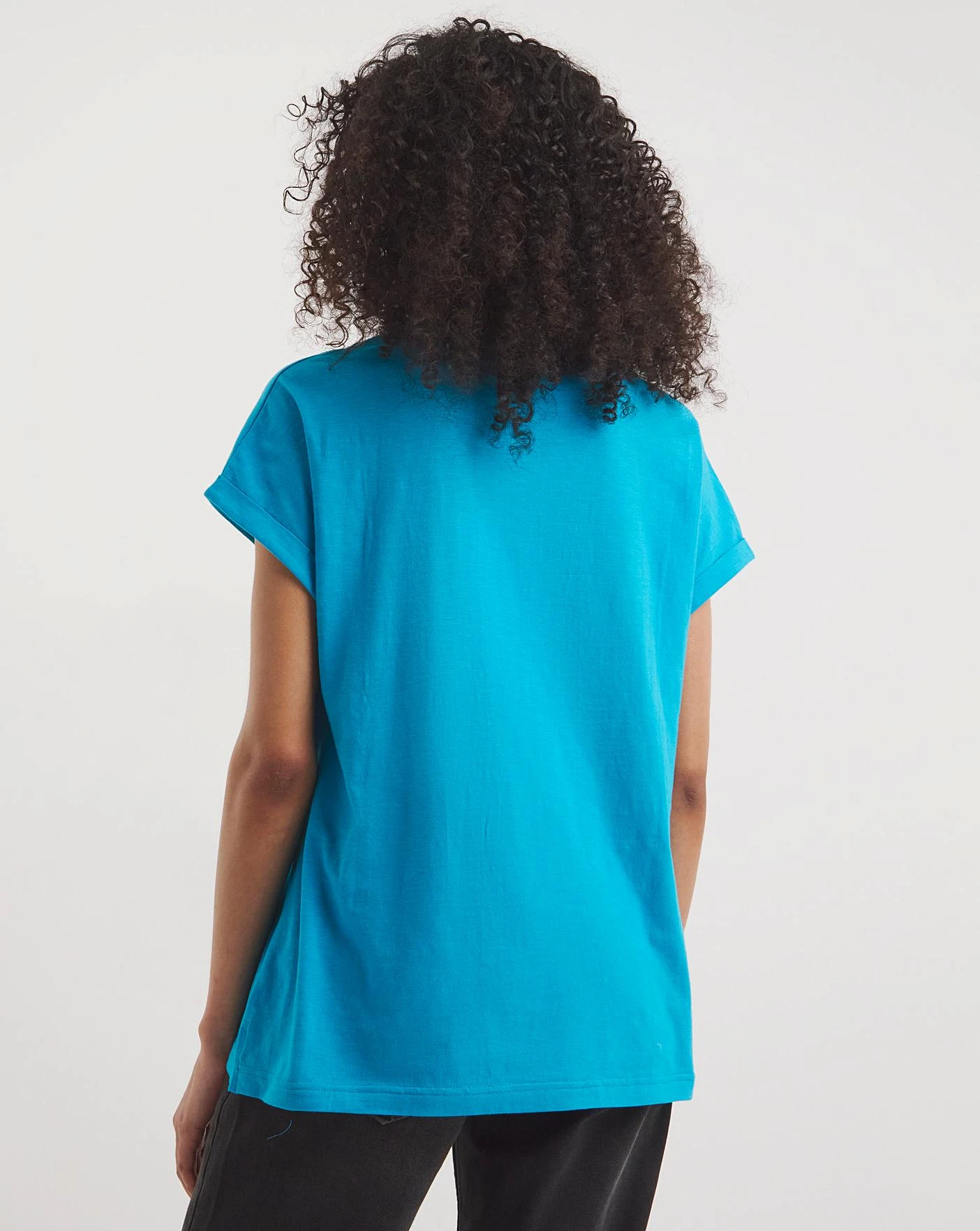 Blue Utility Pocket Seam Detail T-Shirt 3 Blue Utility Pocket Seam Detail T-Shirt - Image 3