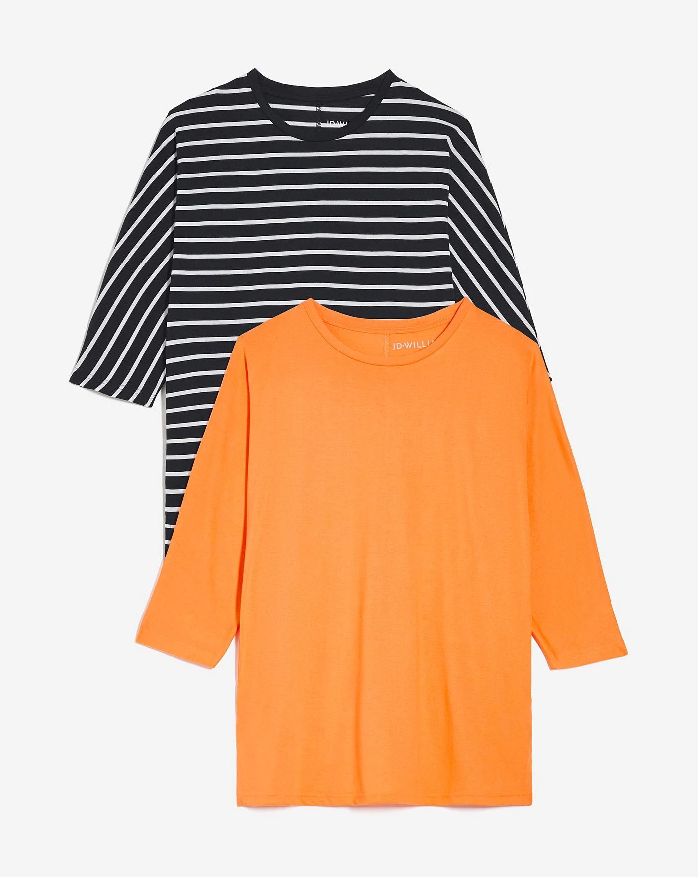 2 Pack 3/4 Dolman Sleeve Tops 3 2 Pack 3/4 Dolman Sleeve Tops - Image 3