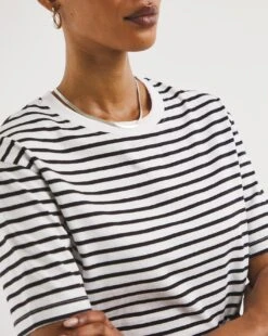 2 Pack Stripe Crew Neck T-Shirts -JD Williams Shop y01qb223736w