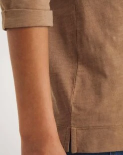 Camel Cotton Slub Seam Detail T-Shirt 6 Camel Cotton Slub Seam Detail T-Shirt -JD Williams Shop y01qb244717w