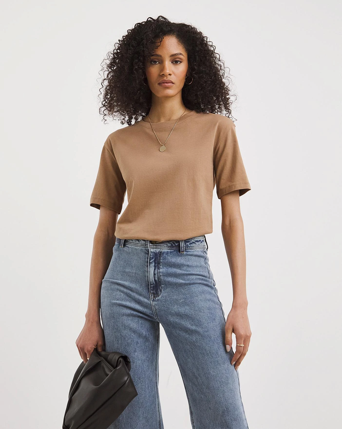 Camel Basic Cotton Crew Neck T-Shirt 1 Camel Basic Cotton Crew Neck T-Shirt