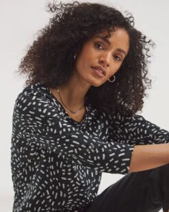 Value Cotton 3/4 Sleeve Crew Neck Tunic -JD Williams Shop y01qb300733w