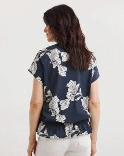 Value Cotton Drawcord Bubble Hem Top -JD Williams Shop y01qb444753w