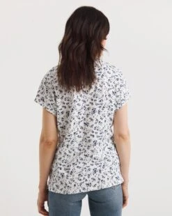 Value Cotton Boxy V-Neck T-Shirt -JD Williams Shop y01qb481751w