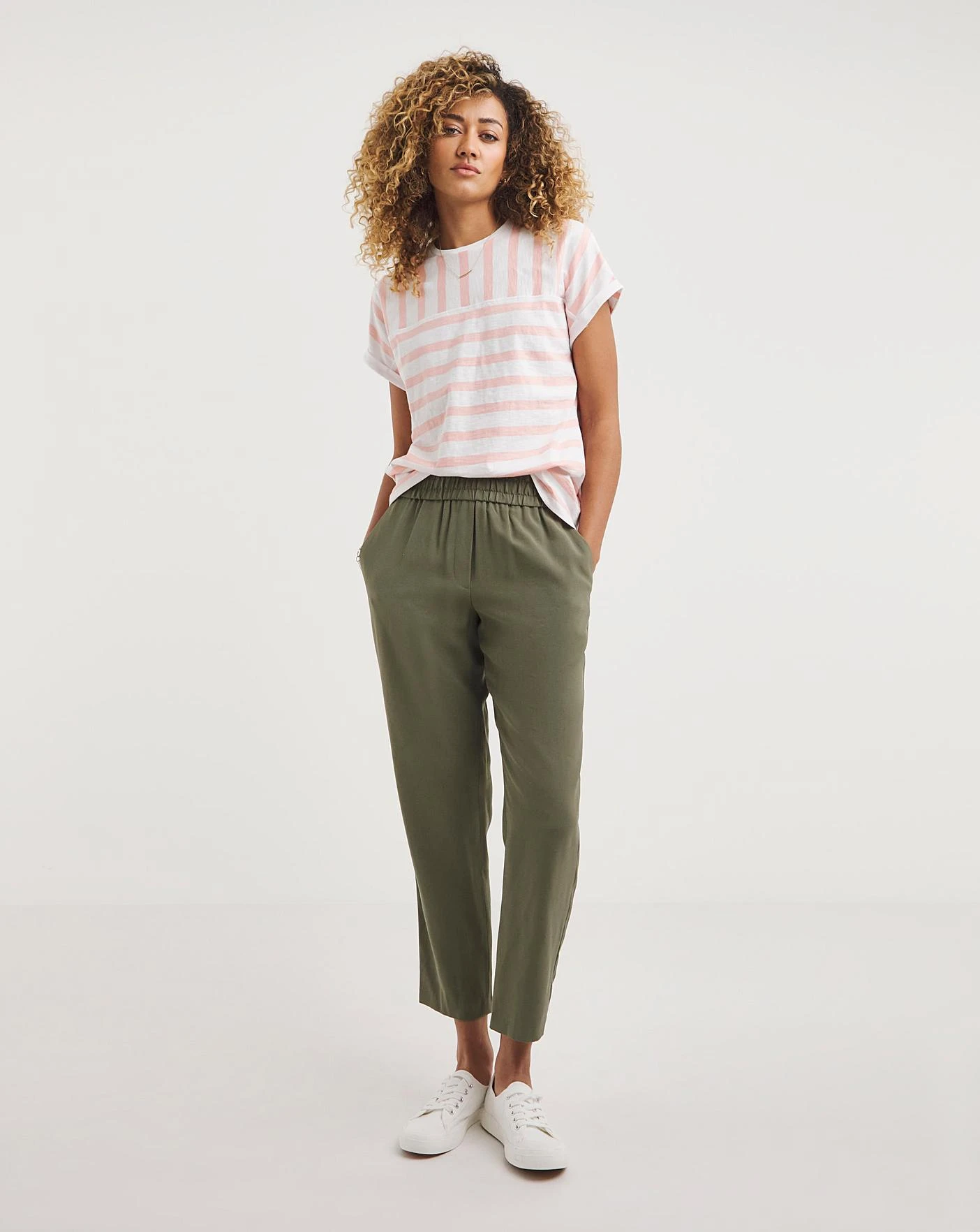 Cotton Slub Seam Detail Cuff T-Shirt 2 Cotton Slub Seam Detail Cuff T-Shirt - Image 2