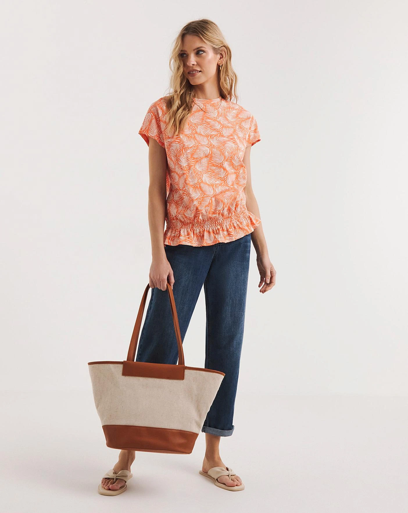 Value Cotton Ruffle Bubble Hem Top 3 Value Cotton Ruffle Bubble Hem Top - Image 3