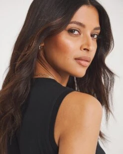 Black Basic Cotton Tank Top Vest -JD Williams Shop y01qb658706w