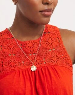 Crochet Detail Vest Top -JD Williams Shop y01qb775721w