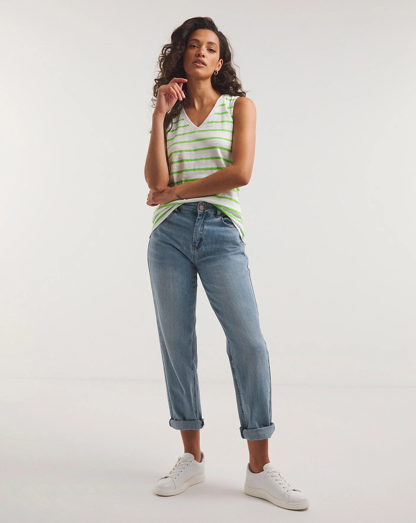 Cotton Slub V-Neck Vest 2 Cotton Slub V-Neck Vest - Image 2