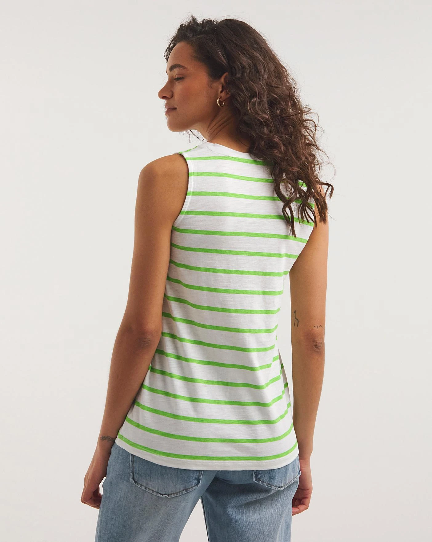 Cotton Slub V-Neck Vest 4 Cotton Slub V-Neck Vest - Image 4