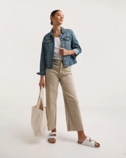 Mid Blue Western Denim Jacket -JD Williams Shop y01tt692731w