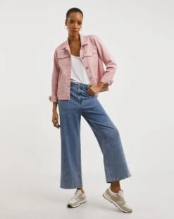 Dusky Pink Western Denim Jacket -JD Williams Shop y01tt694706w
