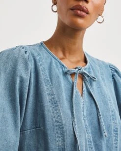 Tiered Smock Denim Dress -JD Williams Shop y01tt720707w