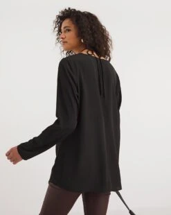 Tie Neck Cut Out Top -JD Williams Shop y01tu340741w