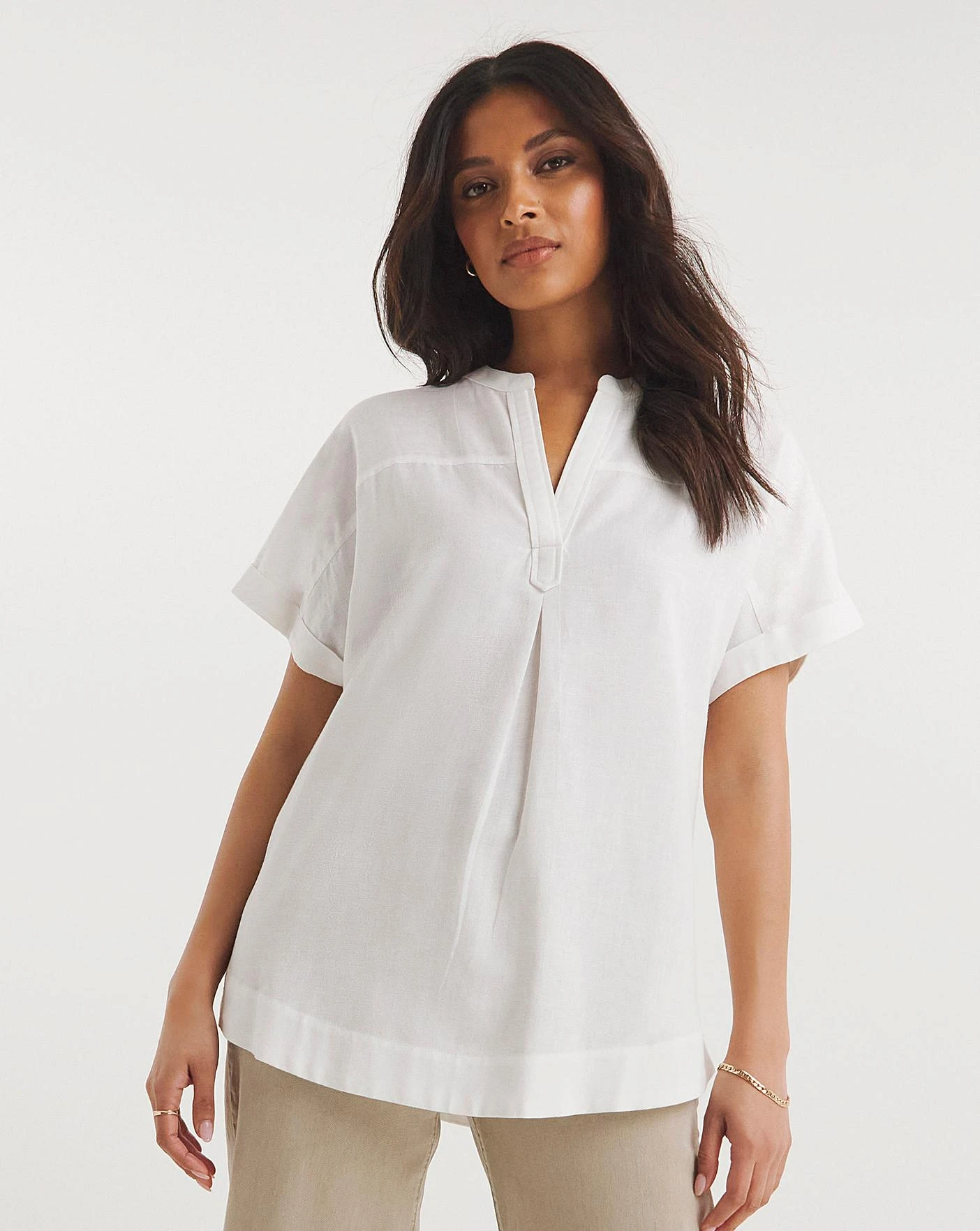 Short Sleeved Linen Top 4 Short Sleeved Linen Top - Image 4