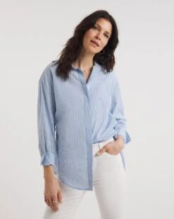 Classic Blue Stripe Shirt