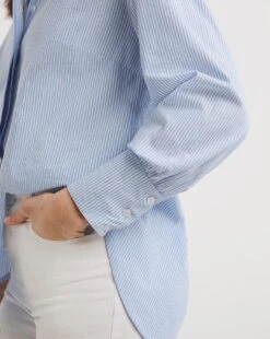 Classic Blue Stripe Shirt 6 Classic Blue Stripe Shirt -JD Williams Shop y01tu762732w