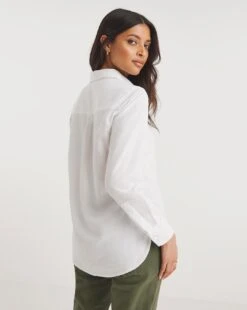 Long Sleeved Linen Shirt -JD Williams Shop y01tu768727w